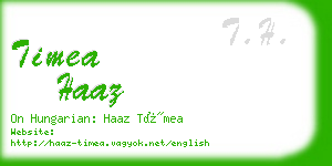 timea haaz business card